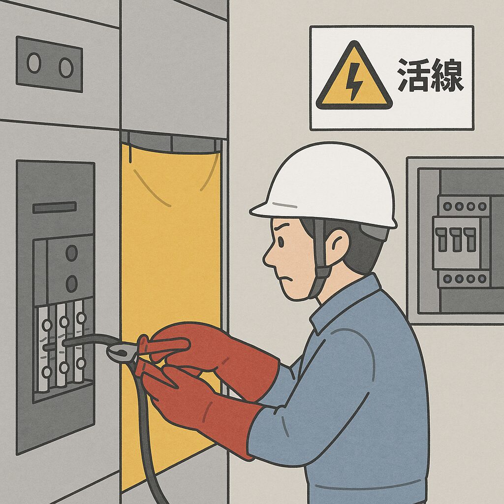 ＜施工管理＞活線作業・停電作業における感電災害防止対策 | 防犯カメラ・監視カメラの設置なら 日本防犯カメラ株式会社／NBC